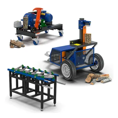 Дровоколы, обработка древесины