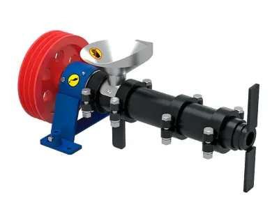 Робоча частина екструдерів ЕГК-80/100/150/200 з шківами