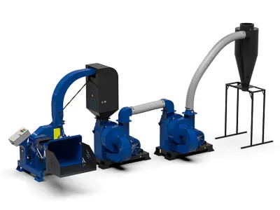 Комплекс подрібнення деревини в тирсу КПД-1000