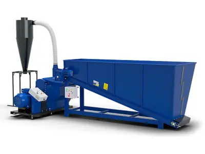 Молоткова дробарка CHOPPER-1000 з бункером накопичувачем ТИТАН-5