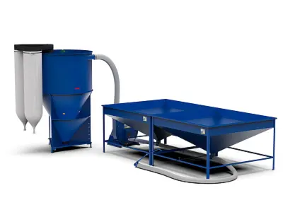 Зерноподрібнювач KRAFT з кормозмішувачем КС та двома бункерами для сировини АВ-2