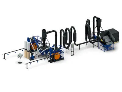 Лінія брикетування "Ecopress DUO" з аеродинамічною сушаркою СА-800