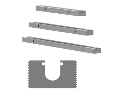 Зварювальні губки до запайщика під єврошов 20х300/400/500 мм