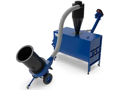 Кормозмішувач горизонтальний ВИХОР-2000 з подрібнювачем ДР-500