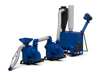 Fabrica de furaje "Optima-1000" cu mixer de furaje "Vikhor-1000" și tocător CHOPPER DUO