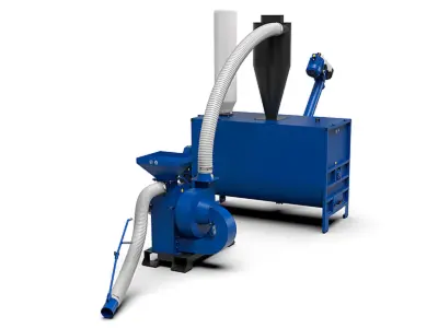 Fabrica de furaje "Optima-2000" cu mixer de furaje "Vikhor-2000" și tocător CHOPPER