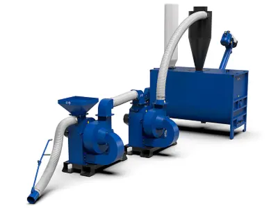 Fabrica de furaje "Optima-2000" cu mixer de furaje "Vikhor-2000" și tocător CHOPPER DUO