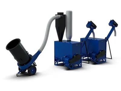 Fabrica de furaje "Optima-1000 MAX" cu mixer de furaje "Vikhor-1000" și tocător DR