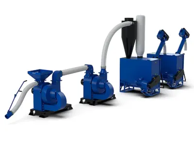 Fabrica de furaje "Optima-1000 MAX" cu mixer de furaje "Vikhor-1000" și tocător CHOPPER DUO