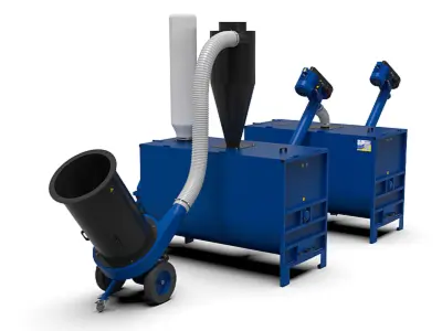 Fabrica de furaje "Optima-2000 MAX" cu mixer de furaje "Vikhor-2000" și tocător DR