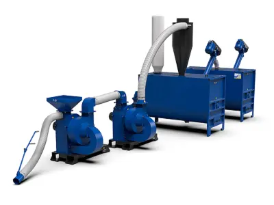 Fabrica de furaje "Optima-2000 MAX" cu mixer de furaje "Vikhor-2000" și tocător CHOPPER DUO