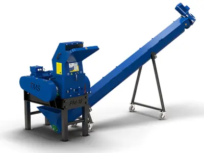 Подрібнювач м'ясо-кістковий ПМ-18 з стальним шнеком вивантаження