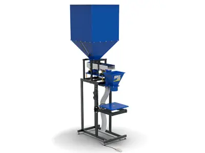 Dozator ponderal cu bandă FS-75+ cu buncăr extins (pentru peleți, cereale și furaje)
